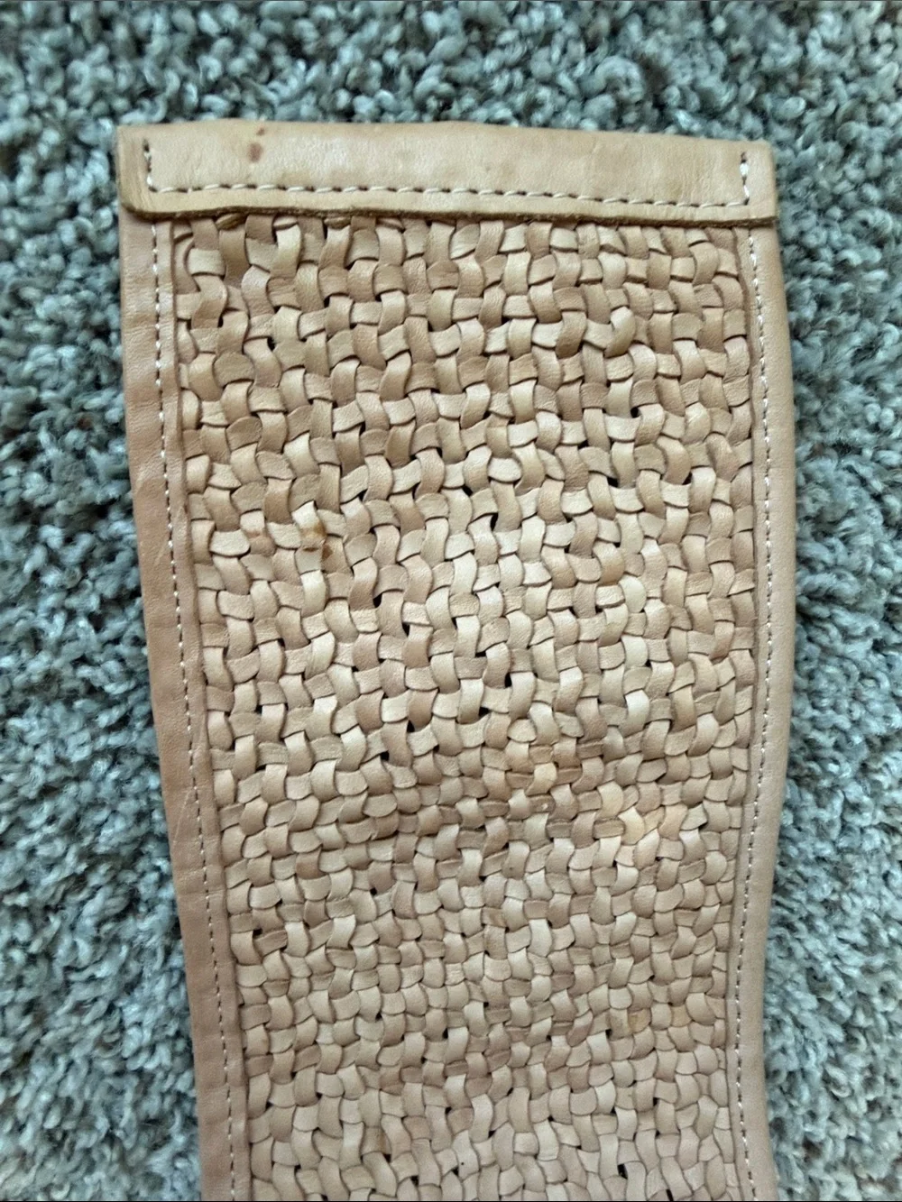 Moschino Woven leather/Beige/Tan Women's Belt